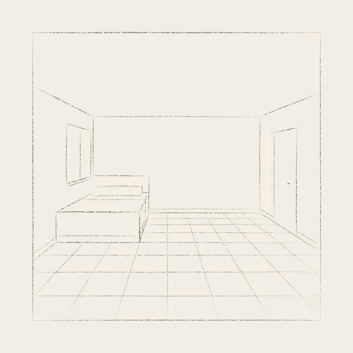 Step 6: Commit the lines, lift the blue
