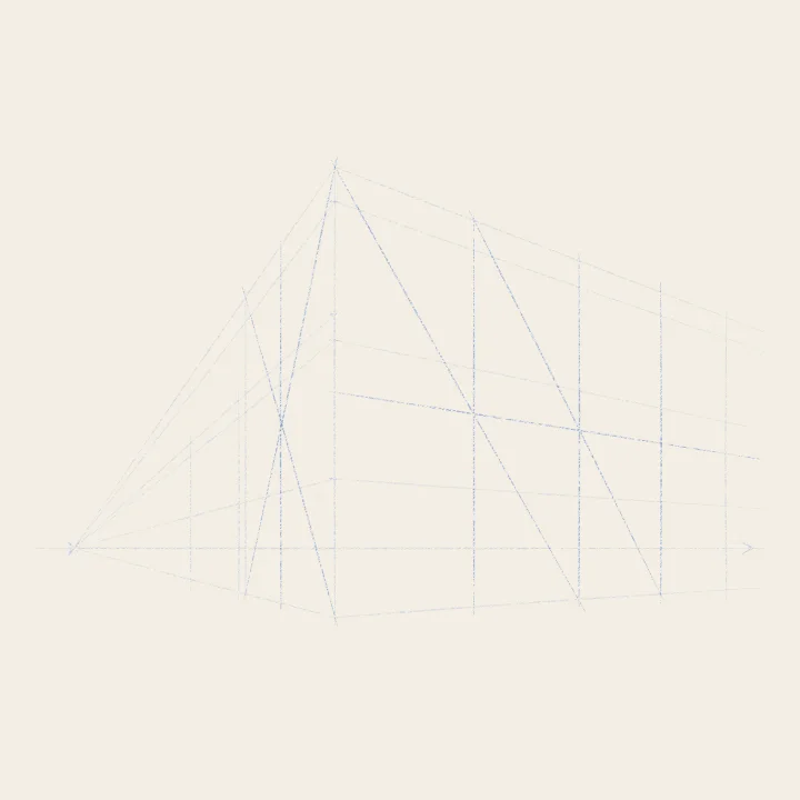 Step 4: Equal bays with diagonals