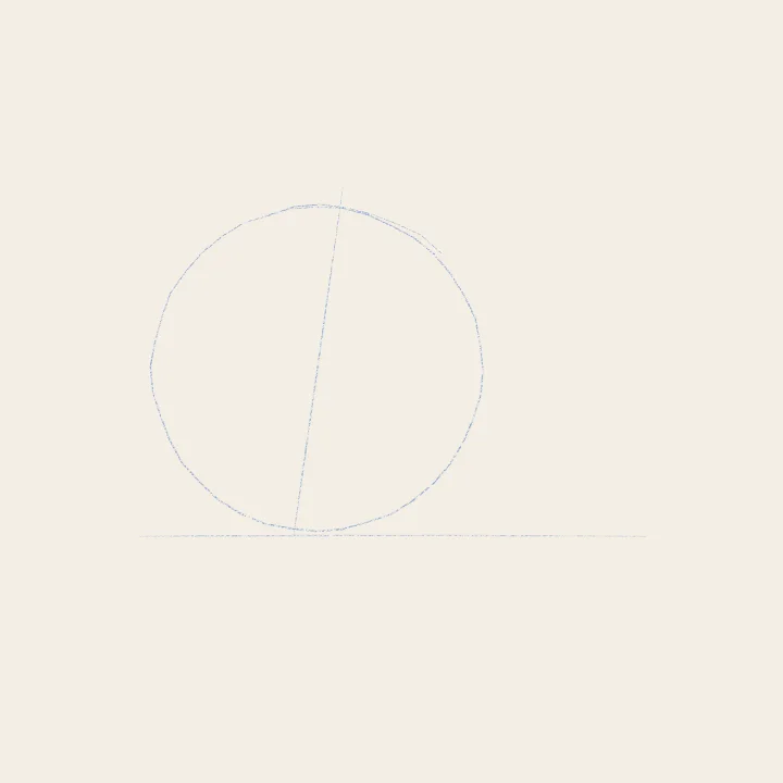 Step 1: A sphere and its axis