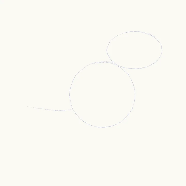 Step 1: A bean, an egg and a tail