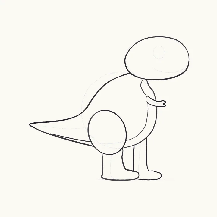 Step 3: One long line for the back