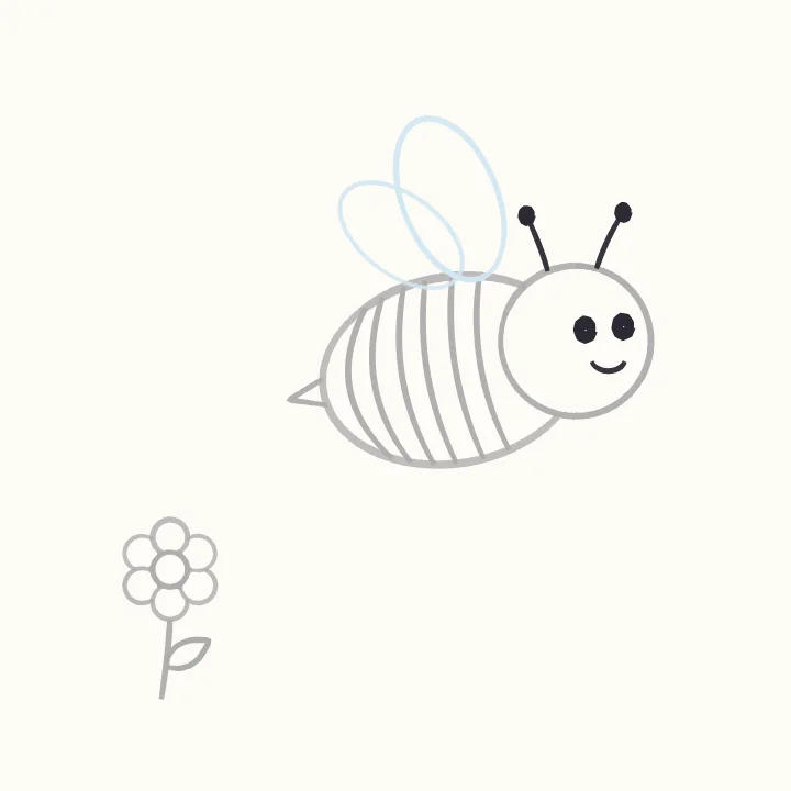 Step 5: Face and antennae
