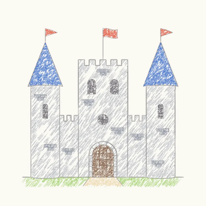 Step 6: Stone, roofs and flags