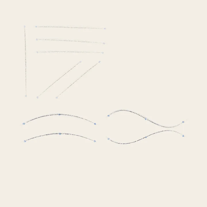 Step 4: Curves through three dots