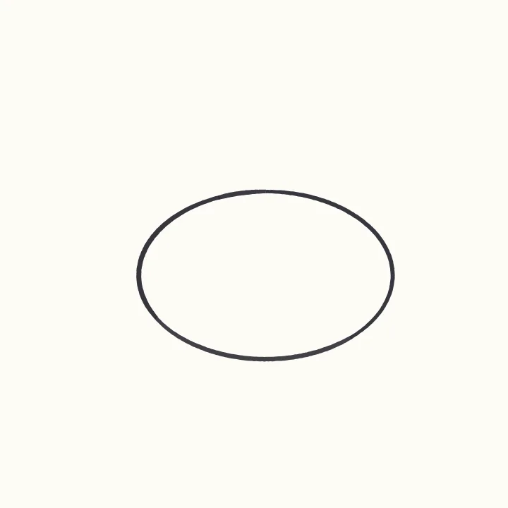 Step 1: An oval body