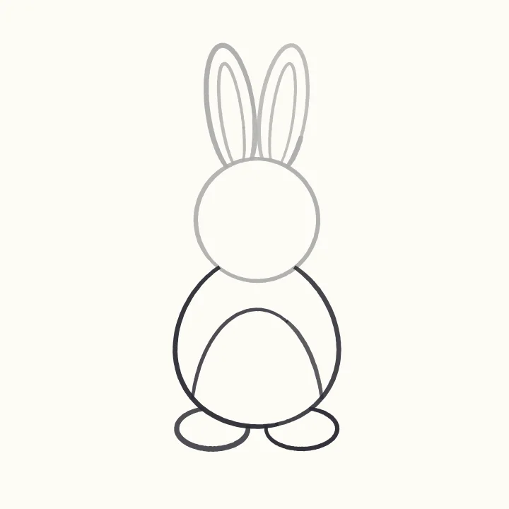Step 3: Body and big feet