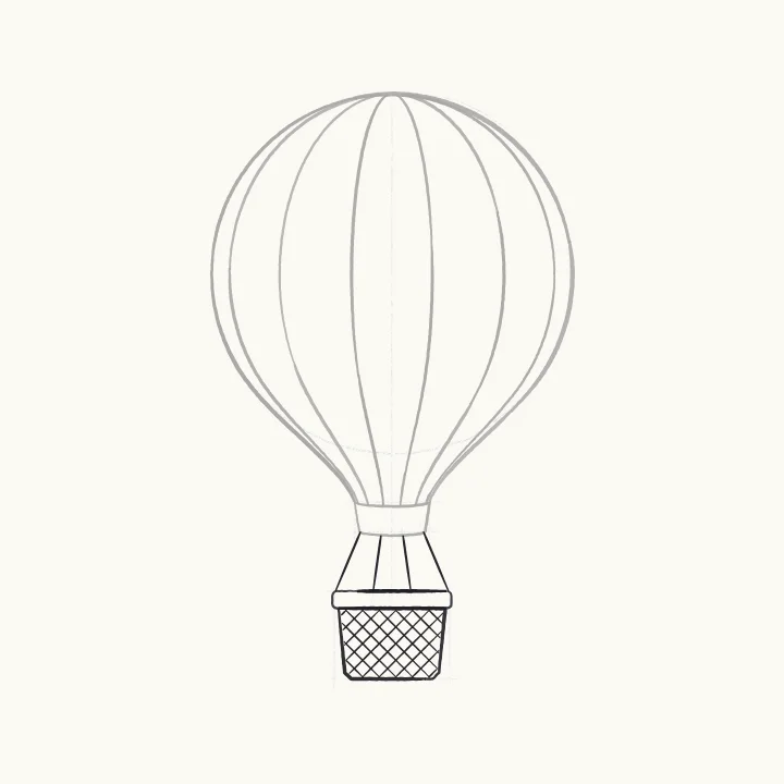 Step 4: Ropes and a woven basket