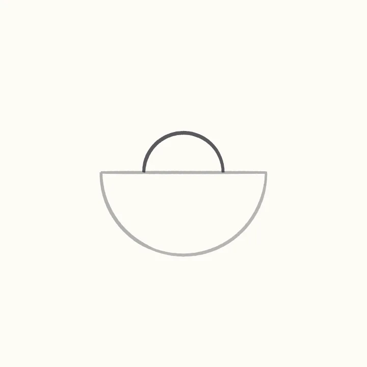 Step 2: A half-circle head