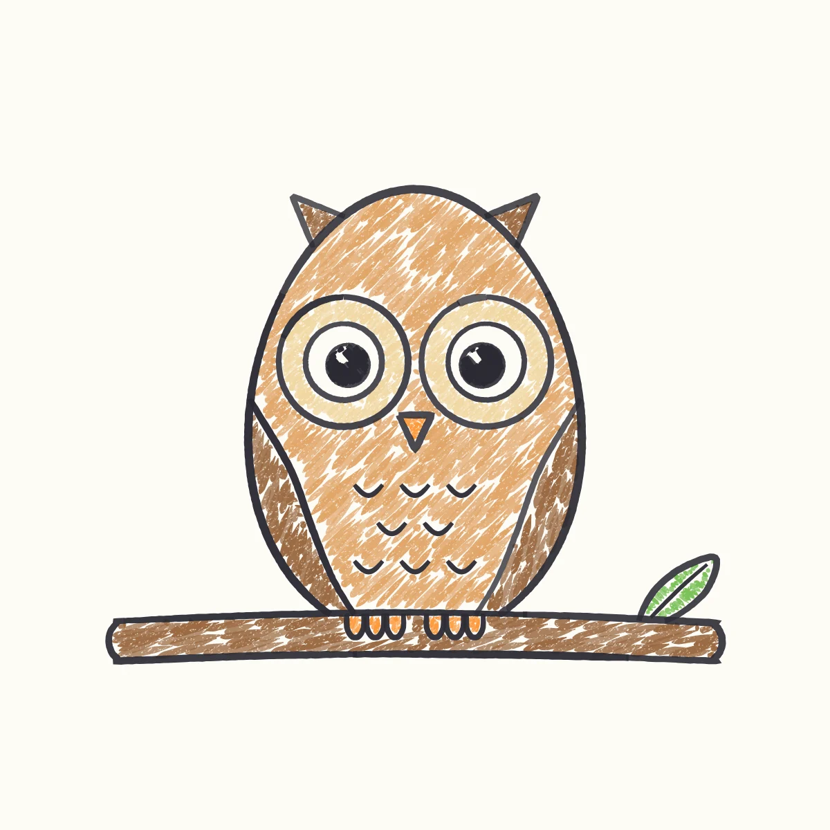 Little Owl, the finished drawing