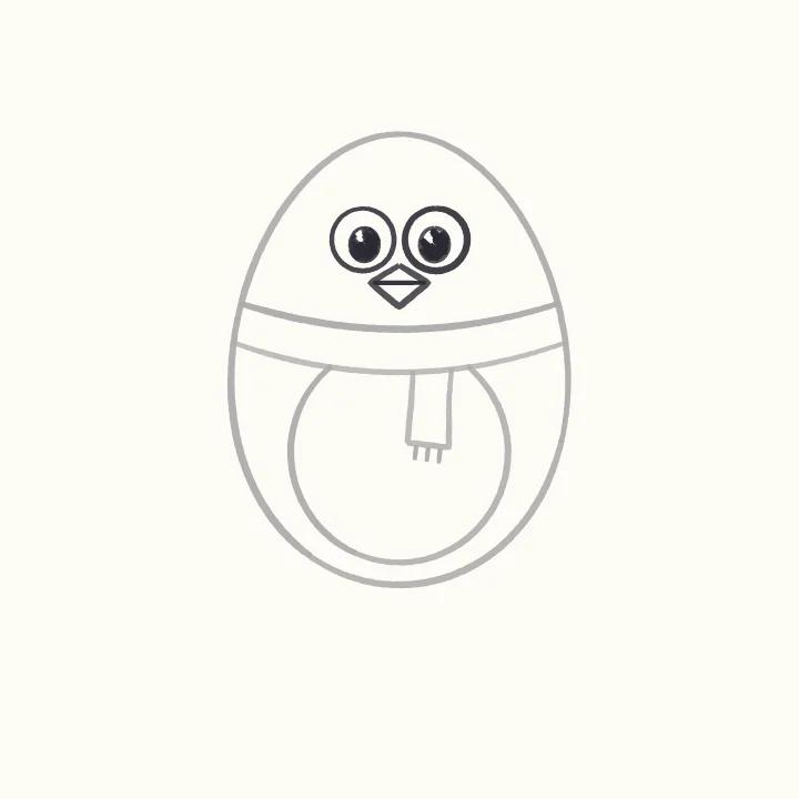 Step 4: Eyes and a beak