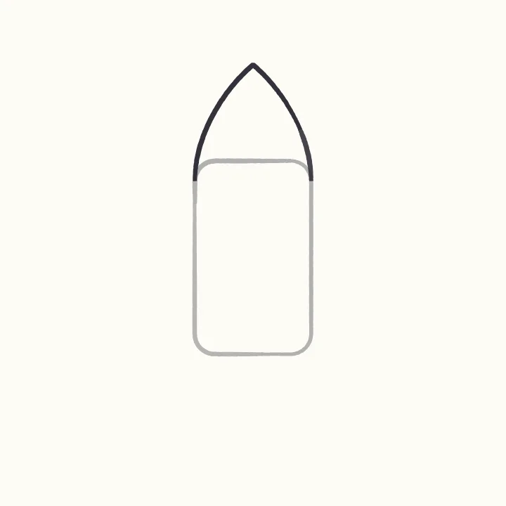 Step 2: A pointy nose