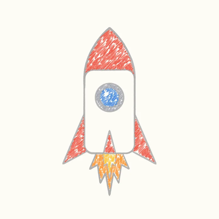 Step 6: Colour the rocket