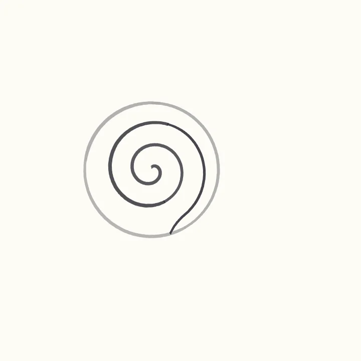 Step 2: A spiral