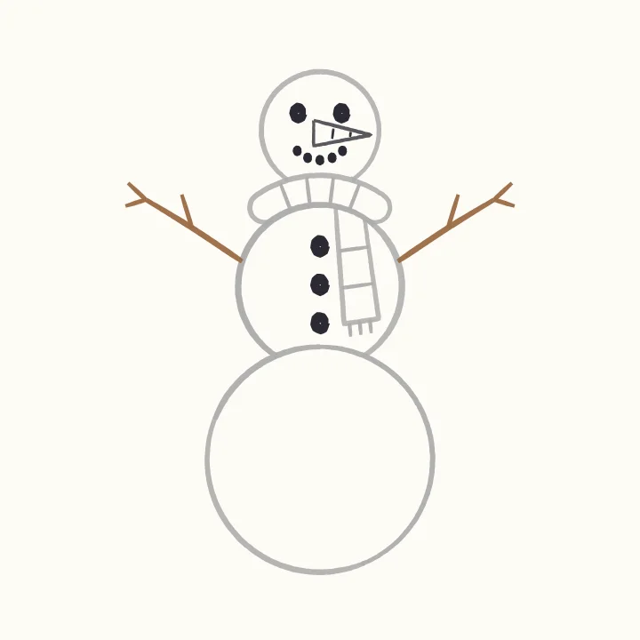 Step 5: Face, buttons and arms