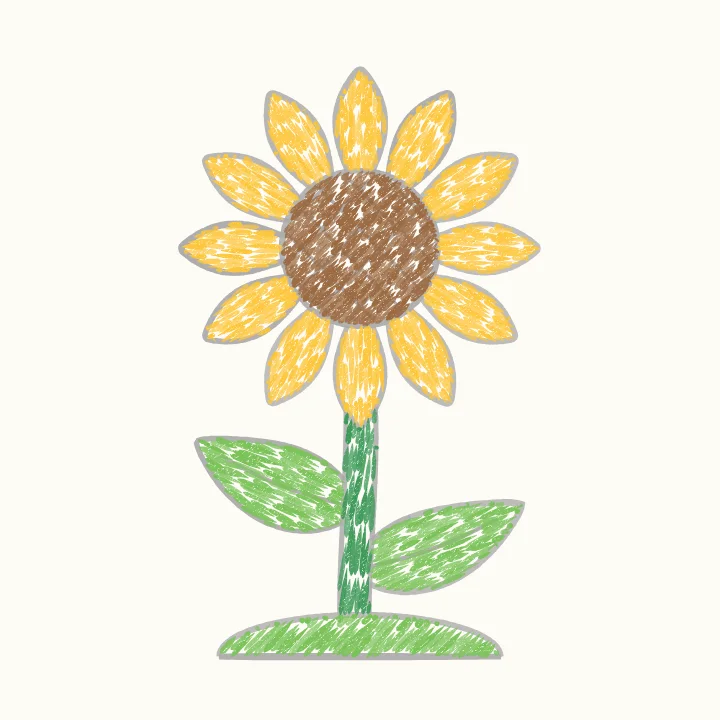 Step 6: Colour your sunflower