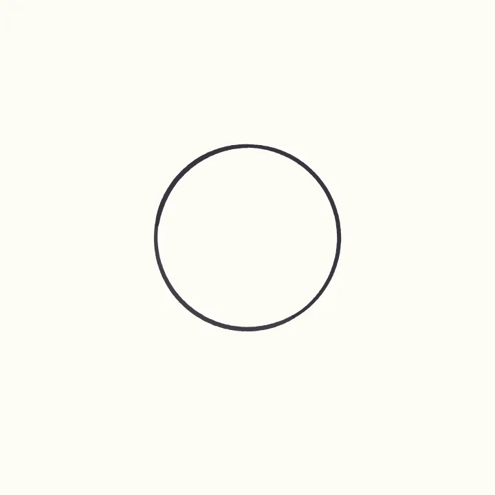 Step 1: A big circle