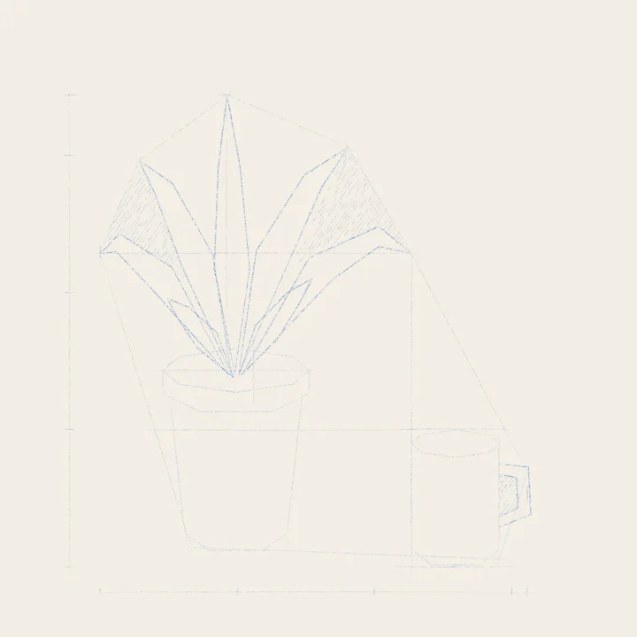 Step 6: Leaves, and the spaces between