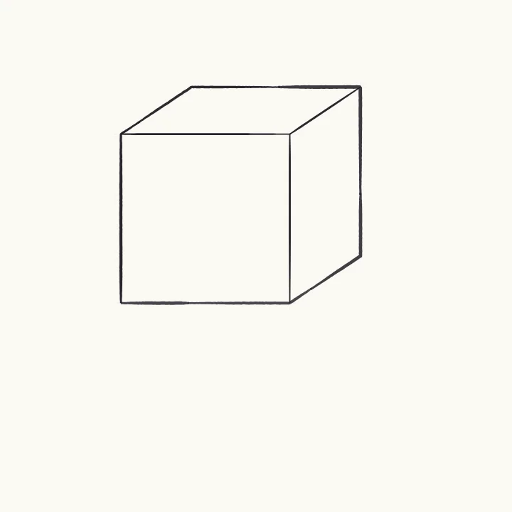Step 4: Ink the cube