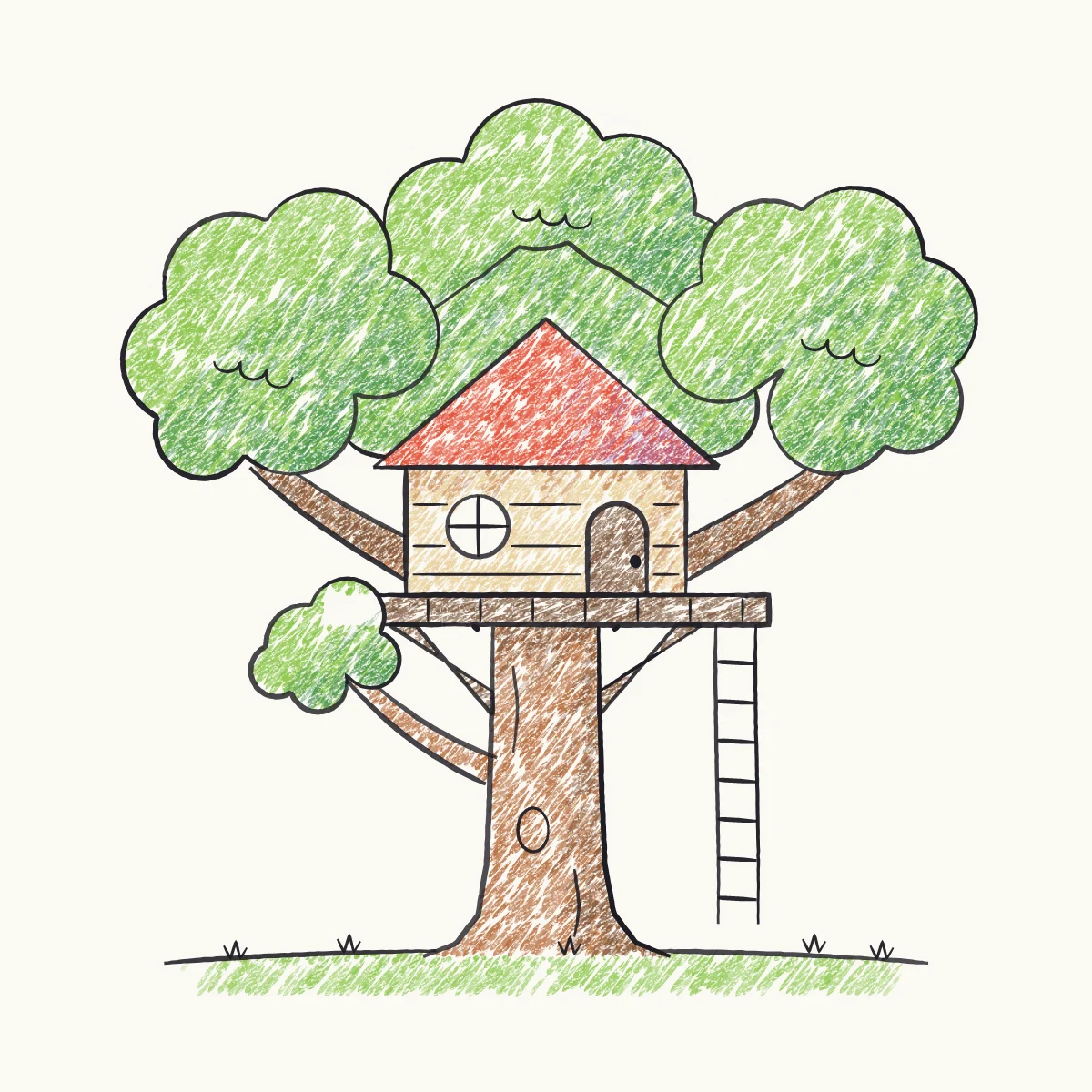Treehouse, the finished drawing