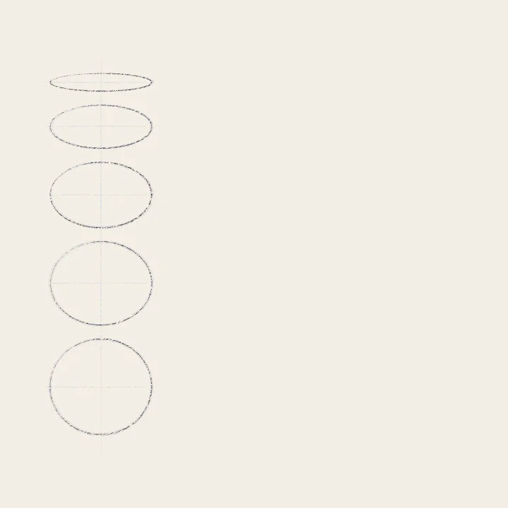Step 3: Commit each ellipse
